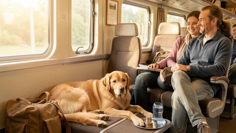 Voyager avec son chien en train en France: règles, tarifs et astuces
