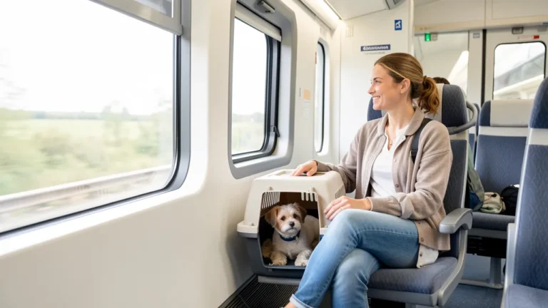 Voyager en train avec son animal de compagnie: règles et astuces