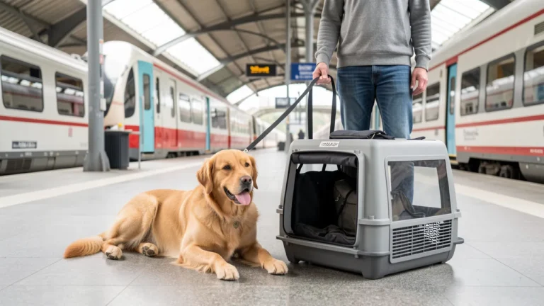 Voyager avec son chien en train en France: règles, tarifs et conseils